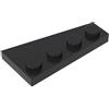 XYEIUGO 41770 Piastra Circolare Cuneo 4x2 Sinistra 50 Pezzi GDS-548 compatibile con Lego Mattoncini da Costruzione Colore:Noir 26