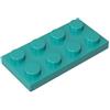 XYEIUGO 3020 Piastra Base Piastra 2x4 50 Pezzi GDS-511 compatibile con Lego Mattoncini da Costruzione Colore Dark Turquoise