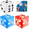 YRUHAN 3 Pezzi Dadi Gonfiabili Grandi, Dadi Giganti 30CM Gonfiabili, Dado gigante Gonfiabili Colorati, Sicuri e Resistenti, Facili da Trasportare, Adatti per Giochi in Piscina, Giochi Sul Prato