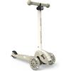 Mainely Personalizzato Scoot and Ride Highwaykick 3S Ash - pieghevole e regolabile in altezza - ruote LED - per bambini dai 3 anni in su - con nome personalizzato