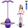 Hengrongshen Palla da pogo con maniglie, trampolino per bambini, barra a molla con pompa ad aria, palla da pogo per l'allenamento dell'equilibrio, regalo di gioco per bambini dai 6 anni in su