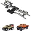 RampCrab Kit telaio in fibra di carbonio per SCX24, skid angolato a 7°, kit telaio LCG per SCX24 Gladiator & Dodge Power Wagon