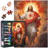 TISHIRON Puzzle religioso, 1000 pezzi, cuore sacro di Gesù, 50 x 70 cm, lavorazione artistica di alta qualità per collezionisti e credenti