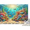 FBFNIOPZUYAw Mondo Sottomarino Puzzle 1000 Pezzi Pesci Tropicali Puzzle per Adulti Gioco di Puzzle 1000 Pezzi Relax Decorazione Casa 70x50cm/1000pcs