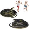 KARELLS Serpenti Finti Realistici, 2pcs Realistico Serpente Giocattolo, per Oggetti di Scena da Giardino e Festa di Halloween