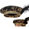 Generic Cappello medievale da uomo - Copricapo per costume in stile rinascimentale, accessorio cosplay vintage, cappello storico classico | Abbigliamento da gioco di ruolo a tema autentico per feste di festa