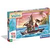 Clementoni - Puzzle 104 Pezzi Supercolor, per Bambini 6+ Anni, Illustrazione Disney Oceania 2, Idea Regalo, Made in Italy, 38x27 cm, 27237