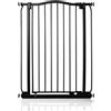 Safetots Cancelletto di Sicurezza Extra Alto con Parte Superiore Incurvata, 71cm - 80cm, Nero Opaco, Extra Alto con 100cm di Altezza, Montaggio a Pressione per Scale, Barriera di Sicurezza