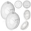 LIONELO Milky Plus Raccoglilatte in Silicone Senza BPA 2 Pezzi Con Custodia