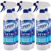 Generico 6 X Quasar VETRI CON ALCOOL Non Lascia Aloni, Asciuga Rapidamente e Igienizza 580ml
