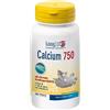 Longlife Integratore Alimentare Di Calcio E Vitamine Per Il Sistema Nervoso E Muscolare Calcium 750 Mg 60 Tavolette