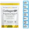 A&M La California Gold Nutritiоn CollagenUP integratore in polvere a base di peptidi di collagene marino, acido ialuronico e vitamina C per salute di capelli pelle unghie ossa 206g + A&M Portapillole 1pz