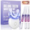 halercay Kit Sbiancante Denti Professionale,Denti Bianchi Sbiancamento con Lampada LED,3 Penna sbiancante Denti, 15 Minuti di Sbiancamento,Efficace che Rimuove Macchie e Ingiallimento