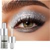 BelleVive Ombretto liquido con glitter argentato, a lunga durata, resistente all'acqua, leggero, modulabile e sfumabile, vegan, senza parabeni, cruelty free, per donne, trucco da palcoscenico 01#