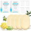 OUKEYA 10% Sapone Allo Zolfo, Sapone Viso Pelle Grassa, Acido Salicilico, Olio di Tea Tree, Aloe Vera, Antibatterico, Lenitivo, Pulizia Profonda, Riparazione Della Barriera Cutanea, 4 x 115g