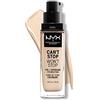NYX Professional Makeup Fondotinta, Can't Stop Won't Stop Full Coverage Foundation, Lunga tenuta, Waterproof, Finish Matte, Tonalità: Pale