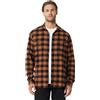 Amazon Essentials Camicia da Uomo in Flanella a Maniche Lunghe, vestibilità Regolare, in Twill di Cotone con Bottoni, Doppie Tasche sul Petto, a Quadri Marrone Caramello Nero, XXL