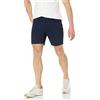 Amazon Essentials Pantaloncini Elasticizzati con 5 Tasche Vestibilità Aderente, Interno Gamba 17,8cm Uomo , Blu Notte, 32W