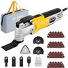 Enventor Utensile Multifunzione Oscillante, Cambio Rapido, 28 Accessori | 300W, 15.000-22.000 OPM, angolo di 3°, attacco universale, testa ingranaggi in metallo, valigetta inclusa