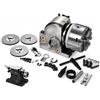 Generic Set Divisori a 3 Griffe for Fresatrici, Mandrino da 160 Mm | Corpo in ghisa, taglio e foratura degli ingranaggi, rapporto 1:40, contropunta inclusa(4in/100mmchuck)