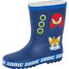 Sonic The Hedgehog Stivali di gomma Wellington per bambini pioggia neve stivali, Multi, 33 EU