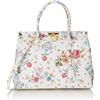 Chicca Borse Borsa Donna a Mano Pelle con Tracolla Bauletto, Fiori