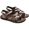 Generic Sandali Romani Uomo Fibbia Regolabile Anello Dito Gladiatore Piatti Suola Morbida da Camminata Casual Punta Aperta Estive Taglia Grande Scarpe Quotidiane