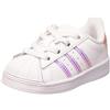adidas Superstar El I, Scarpe da Ginnastica Unisex-Bambini e Ragazzi, Ftwr White Ftwr White Ftwr White, 27 EU