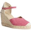Geox Sandalo Espadrillas da donna D Gelsa con zeppa, Ciclamino, 37 EU