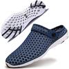 Gaatpot Pantofole Uomo Zoccoli e Sabot Leggere Ciabatte da Casa Scarpe da Giardino Mare Spiaggia Traspirante Estive Slip On Scarpe Blu scuro 46