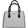 Pierre Cardin Borsa donna,in similpelle,ecopelle,pelle,grande,Shopper,A Spalla,Multifunzione,Elegante,Borsa da Donna,Shopper,A Spalla,Multifunzione,Borse Donna,a spalla (BIANCO/NERO)