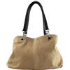 Chicca Borse 10028, Borsa a Mano Donna, Grigio (Fango), 32x20x14 cm (W x H x L)