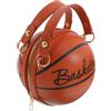 CAXUSD 1 pz Borsa a catena da basket piccola tote portafoglio da donna mini borse carino basket pochette borsa a tracolla borsa a tracolla a spalla singola all-match donna cellulare, Marrone, 17X16CM