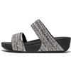 Fitflop Fit Flop Lulu Shimmerweave Sliders da donna in nero