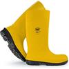 Bekina Stivali di Sicurezza di Alta qualità, Uomini, con Tappo in Acciaio e Suola di Sicurezza, Gomma, Soletta incl per Piedi Caldi e asciutti, Cuscinetto & Industria, Giallo, EU 45