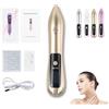 Generico Nuzzy Pen, Nuzzy Pen per il viso, schermo LCD digitale e ricaricabile tramite USB, kit portatile per la rimozione di escrescenze cutanee, 9 livelli regolabili per verruche, macchie, corpo (Gold)