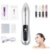 Generico Nuzzy Pen, Nuzzy Pen per il viso, schermo LCD digitale e ricaricabile tramite USB, kit portatile per la rimozione di escrescenze cutanee, 9 livelli regolabili per verruche, macchie, corpo (Silver)