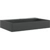 vidaXL Lavandino 60x38x11 cm Blocco in Marmo/Minerale Nero Opaco