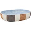 vidaXL Lavabo da Appoggio Multicolore Ovale 59x40x14 cm Ceramica