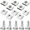 LPZMPZ 10 Pezzi Dadi a T M8 Dadi a T serie 3030 M8 Barre Filettate Scorrevoli Tipo B con Vite Esagonale Interna per Profilo in Alluminio Estruso Standard Serie 30 (30-M8-Nut8)