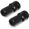 Nevoluxer Set 2 Pezzi Adattatore Per Bussole Adattatore Da 1/2 A 1/4 Per Avvitatore A Impulsi Trapano Cricchetto Con Sgancio Rapido E Alta Precisione