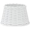 vidaXL Paralume Bianco Ø38x23 cm in Vimini