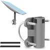 AFAIK Staffa per tubo per palo dell'antenna per Starlink Set di staffe di montaggio per palo dell'antenna a ciotola Staffe per antenne paraboliche Accessori Starlink Adattatore per staffa Starlink a f