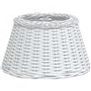 vidaXL Paralume da Soffitto Bianco Ø50x30 cm in Vimini