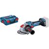 Bosch Professional BITURBO smerigliatrice angolare a batteria GWX 18V-15 SC (diametro mola 125 mm, con modulo Connectivity, velocità preimpostabili, attacco X-LOCK, in valigetta L-BOXX)