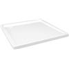 vidaXL Piatto Doccia Quadrato in ABS Bianco 80x80 cm