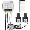 OWON Bi-direktionale Stromverbrauch Monitor 80A 2 Klemme, WiFi Home Energy Monitor, Energiezähler einphasiger Strom kompatibel
