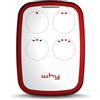 WHY EVO - Telecomando universale a 4 pulsanti WHY EVO NOA Blu cielo - Multi-marche - 433/868 MHz - Codice Fisso & Rolling Code + 1 Goodies DOMOBIP (Rosso Granada - 4791020)