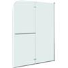 vidaXL Douchewand inklapbaar 2 panelen 120x140 cm ESG