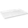 vidaXL Piatto Doccia in ABS Rettangolare Bianco 80x110 cm